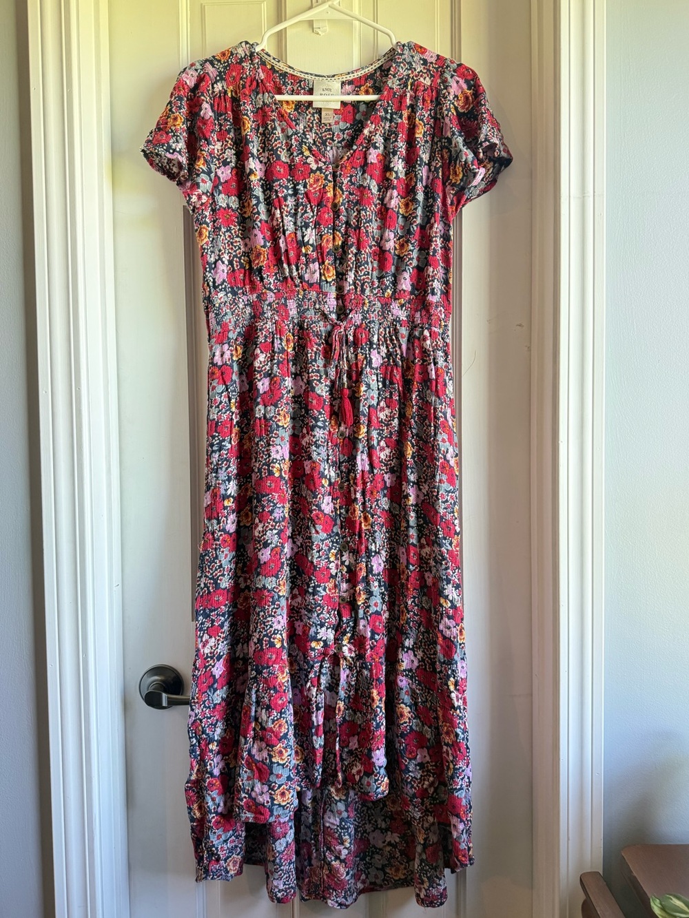 Knox Rose Floral Maxi Dress in Red and Blue